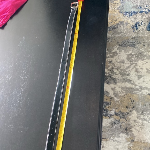 The Limited Black and Silver Belt w Silver Tip Sz Small - Picture 2 of 4